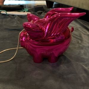 Kate Spade when pigs fly frame clutch